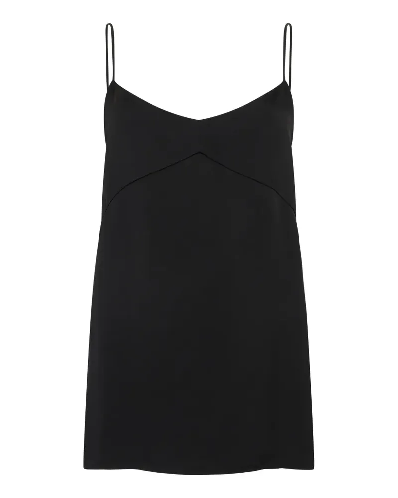 Fabiana Filippi thin-strap V-neck top - Schwarz Schwarz