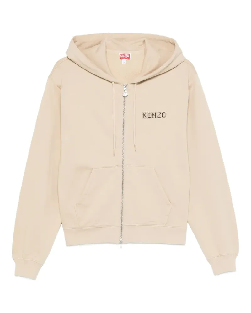 Kenzo Kapuzenjacke mit Logo - Nude Nude