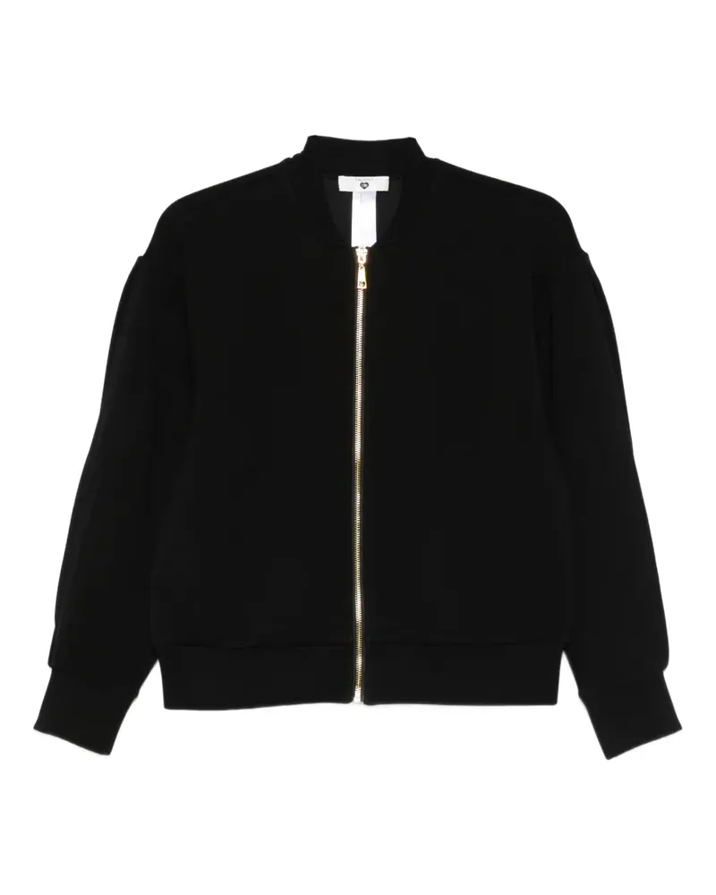 Twin-Set zip-up bomber jacket - Schwarz Schwarz