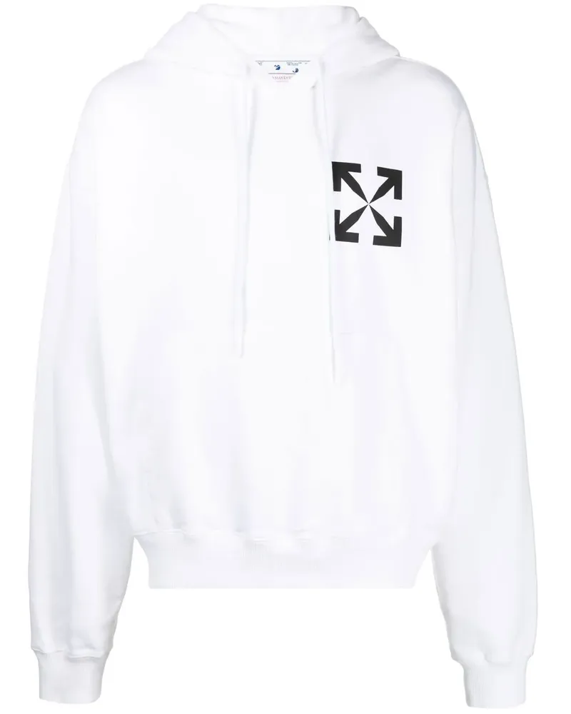 OFF-WHITE Hoodie mit Arrows-Print - Weiß Weiß