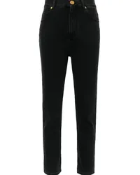 Balmain Schmale High-Waist-Jeans Schwarz