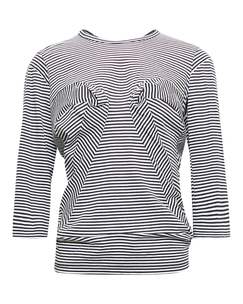 Junya Watanabe striped T-shirt - Blau Blau