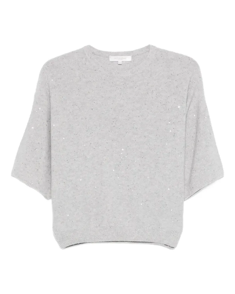 Antonelli Firenze Lucilla sequin top - Grau Grau