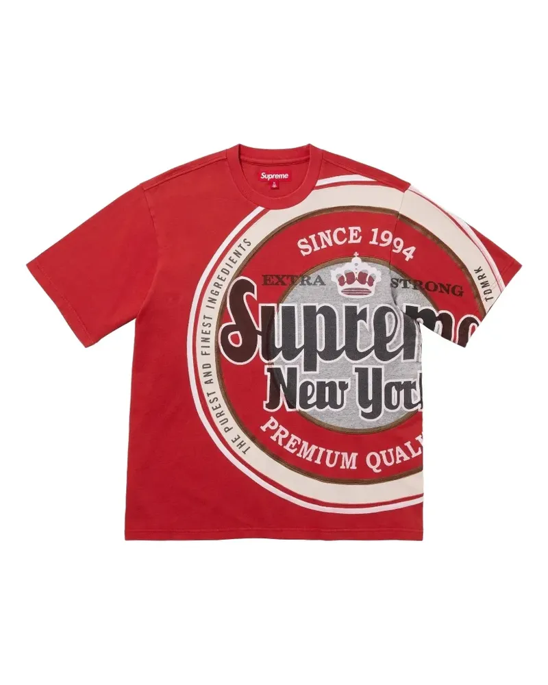 Supreme Being x Lager logo-print T-shirt - Rot Rot