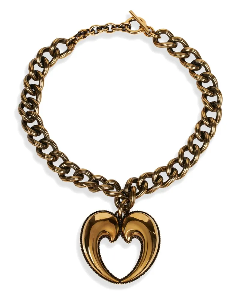 Etro Paisley Heart Halskette - Gold Gold