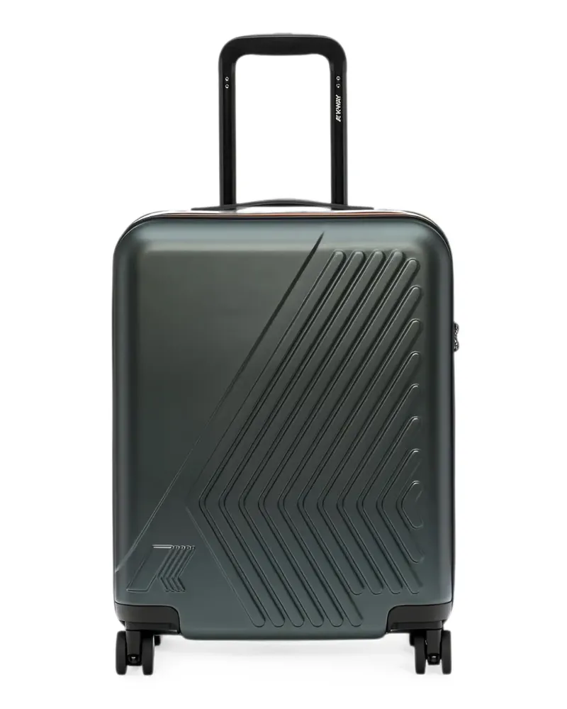 K-Way Eudoxie logo carry-on suitcase - Grau Grau