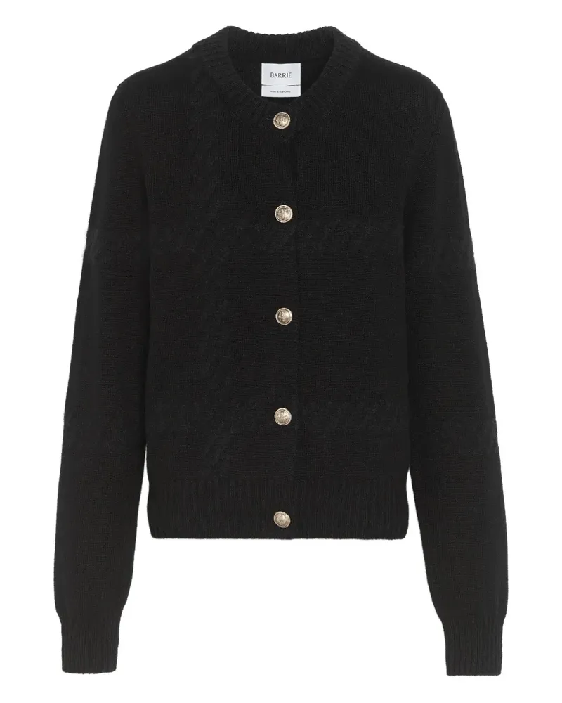 Barrie Cardigan mit rundem Ausschnitt - Schwarz Schwarz