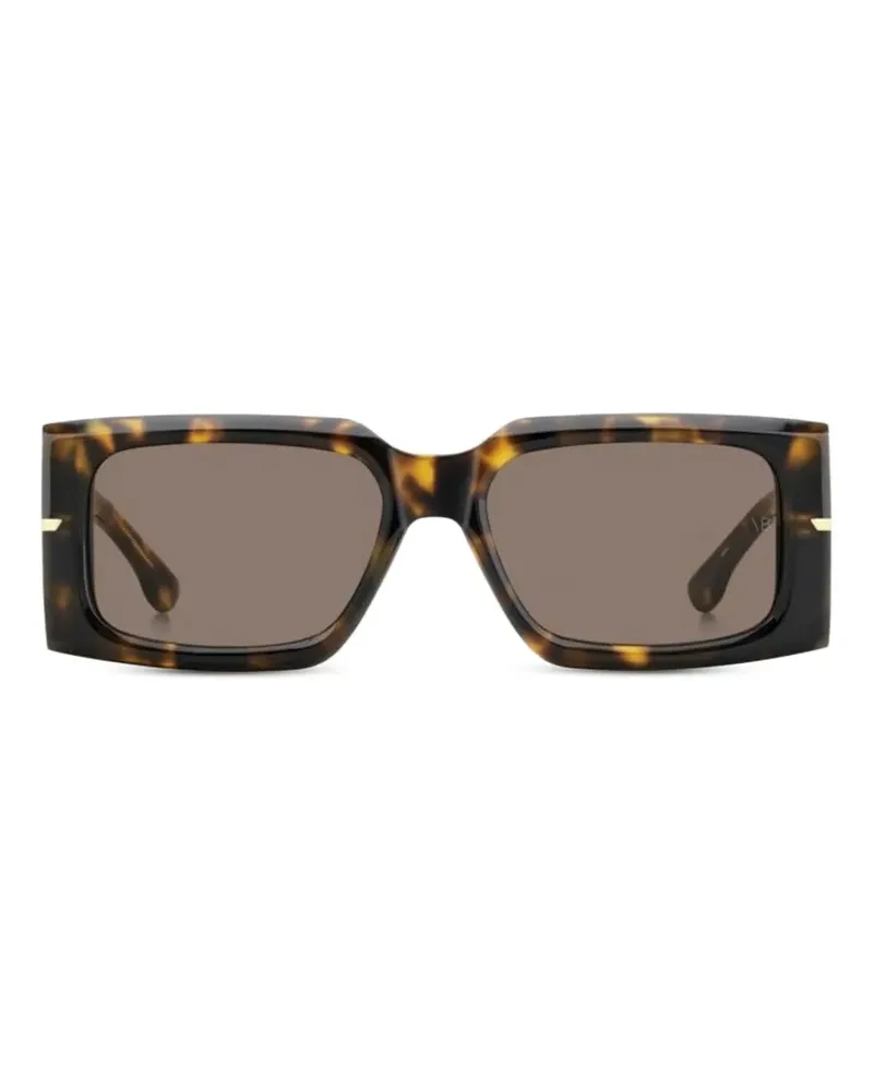 Victoria Beckham Geometrische Sonnenbrille - Braun Braun