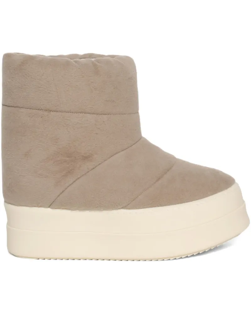 DRKSHDW by Rick Owens padded mega bumper low boots - Nude Nude