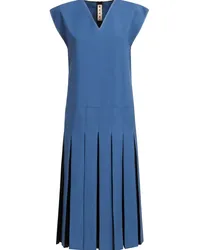 Marni Midikleid mit Falten Blau