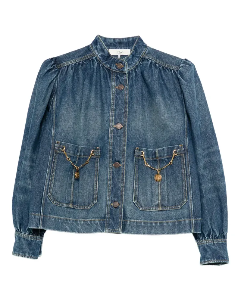 Chloé pocket chain jacket - Blau Blau