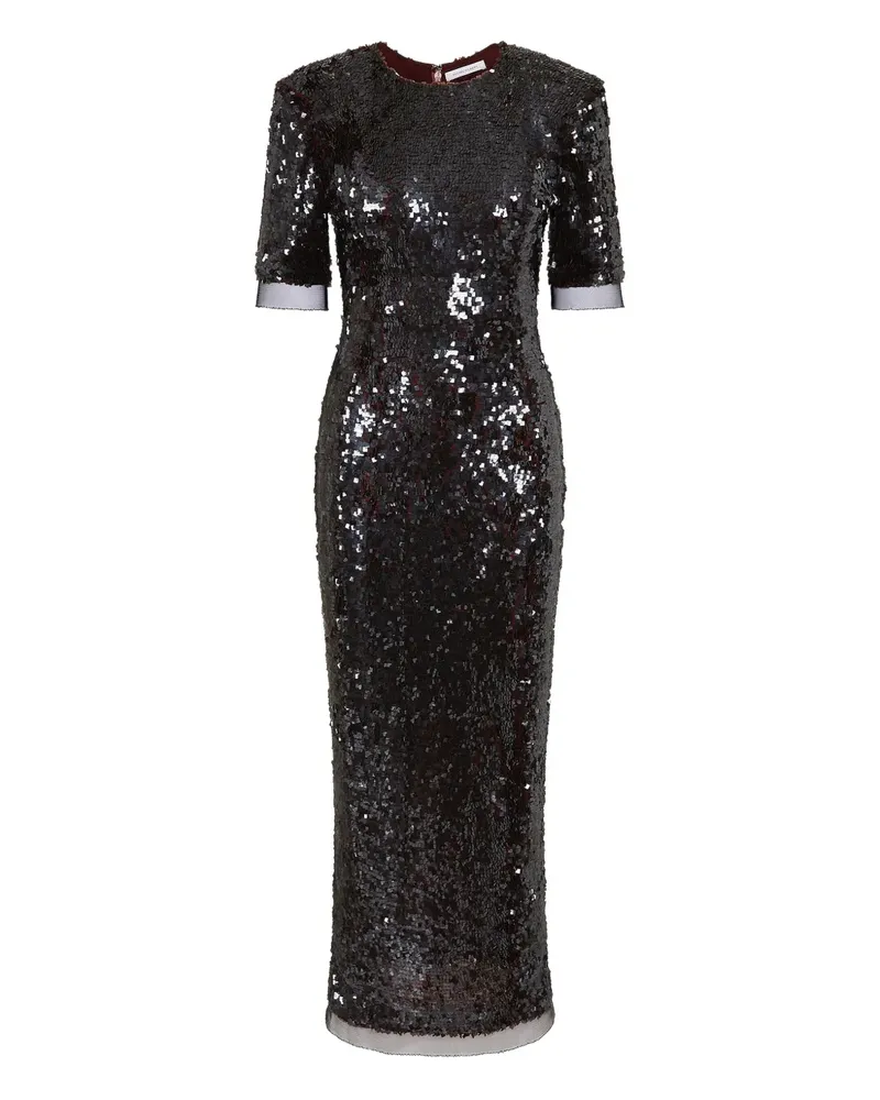 Rachel Gilbert Kaia Kleid mit Pailletten - Schwarz Schwarz