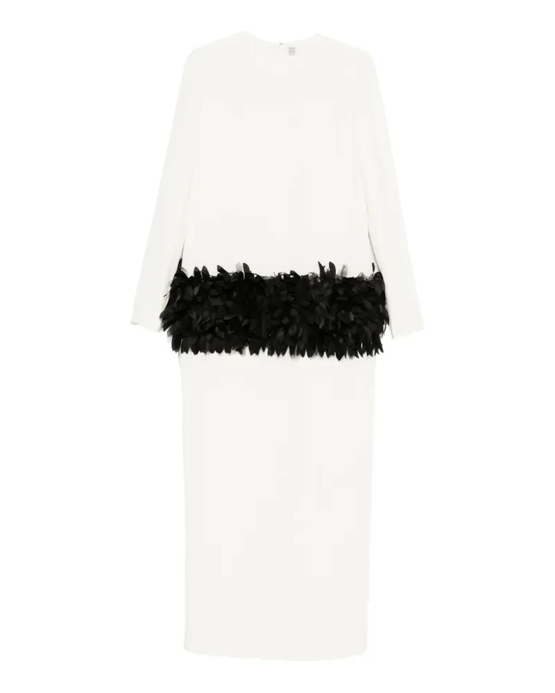 Totême Petal Kleid - Weiß Weiß