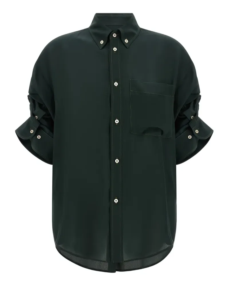 Jejia Buba Hemd mit Kontrastnähten - Grün Grün