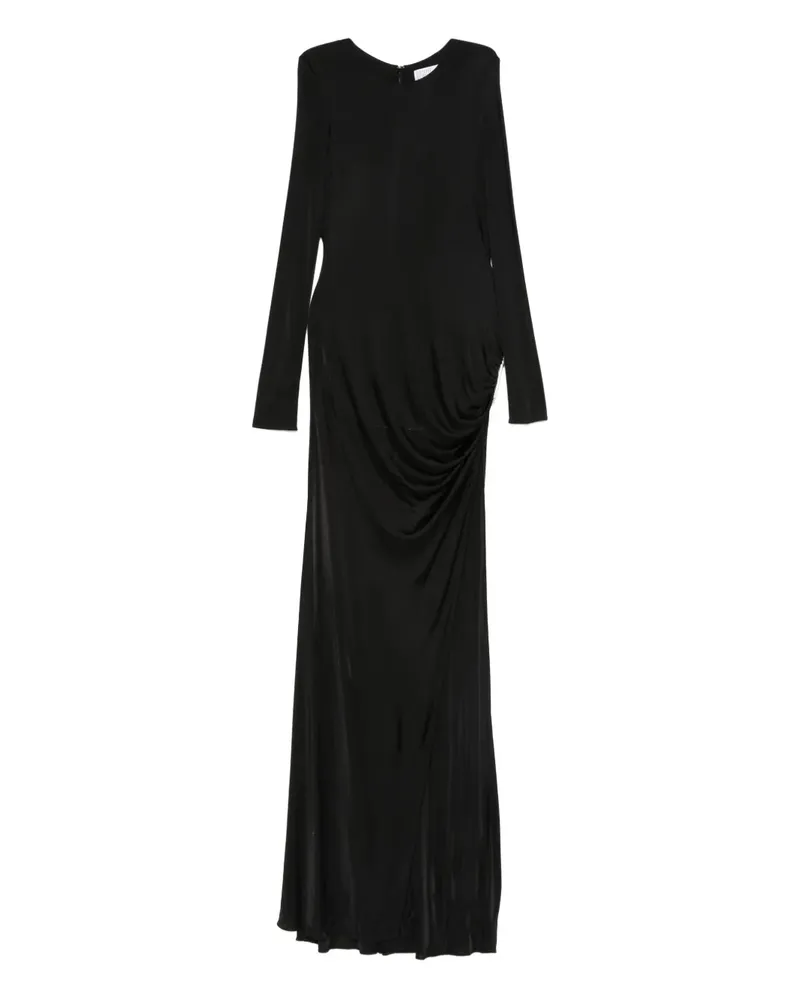 Giuseppe di Morabito long-sleeve draped dress - Schwarz Schwarz