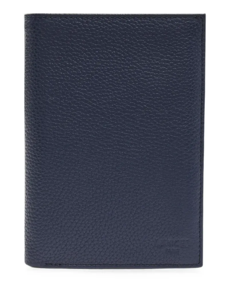 Lancel Leon grained-leather wallet - Blau Blau