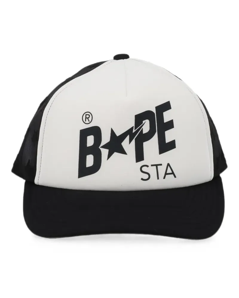 BAPE BAPE STA logo-print cap - Schwarz Schwarz