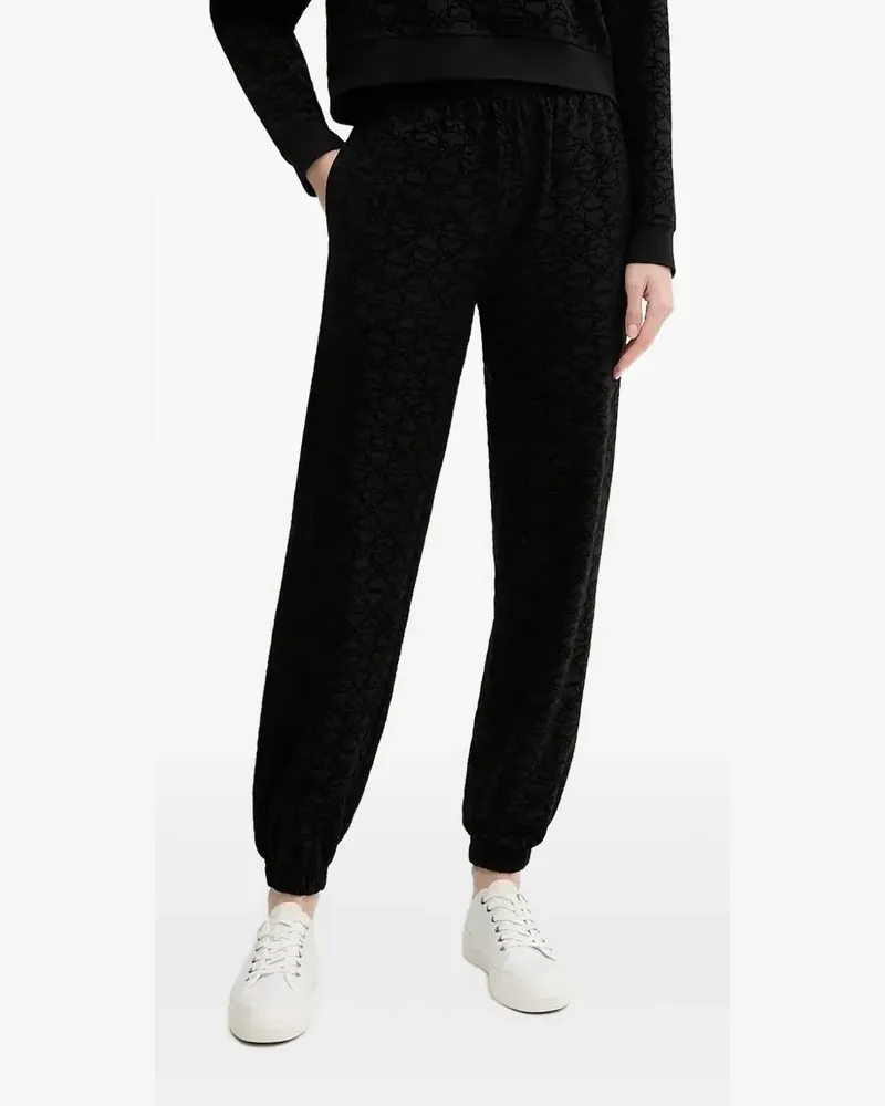 HUGO BOSS Jogginghose mit geprägten Bündchen - Schwarz Schwarz
