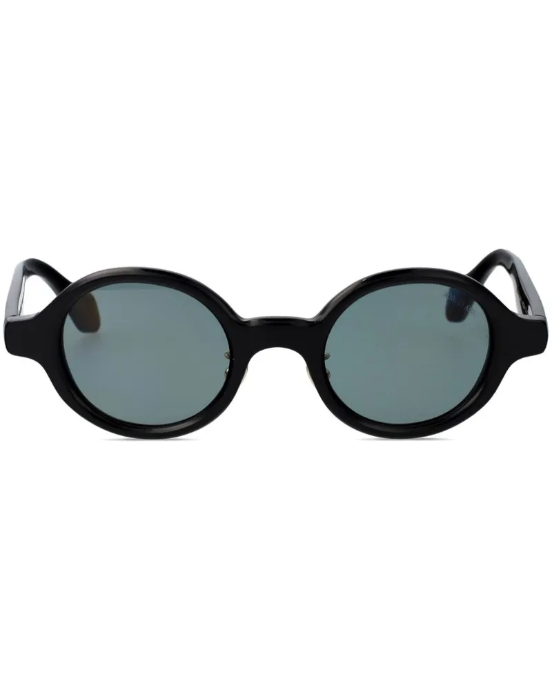 Giorgio Armani Sonnenbrille mit rundem Gestell - Schwarz Schwarz