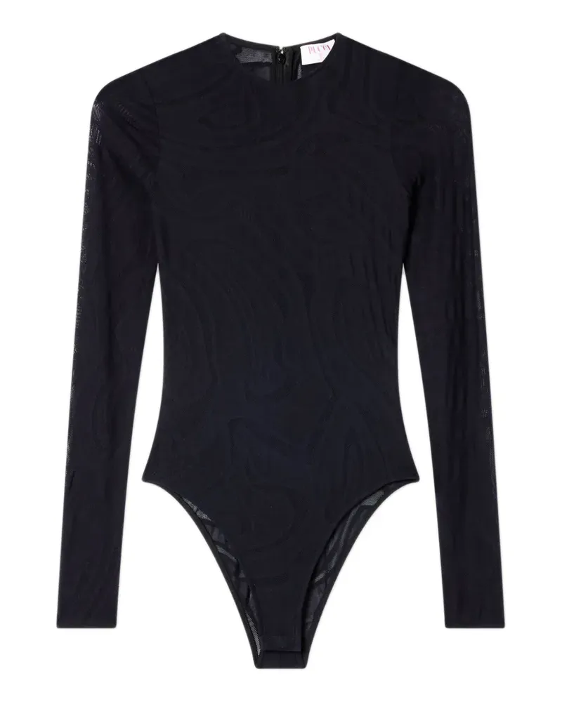 Emilio Pucci Langärmeliger Body - Schwarz Schwarz
