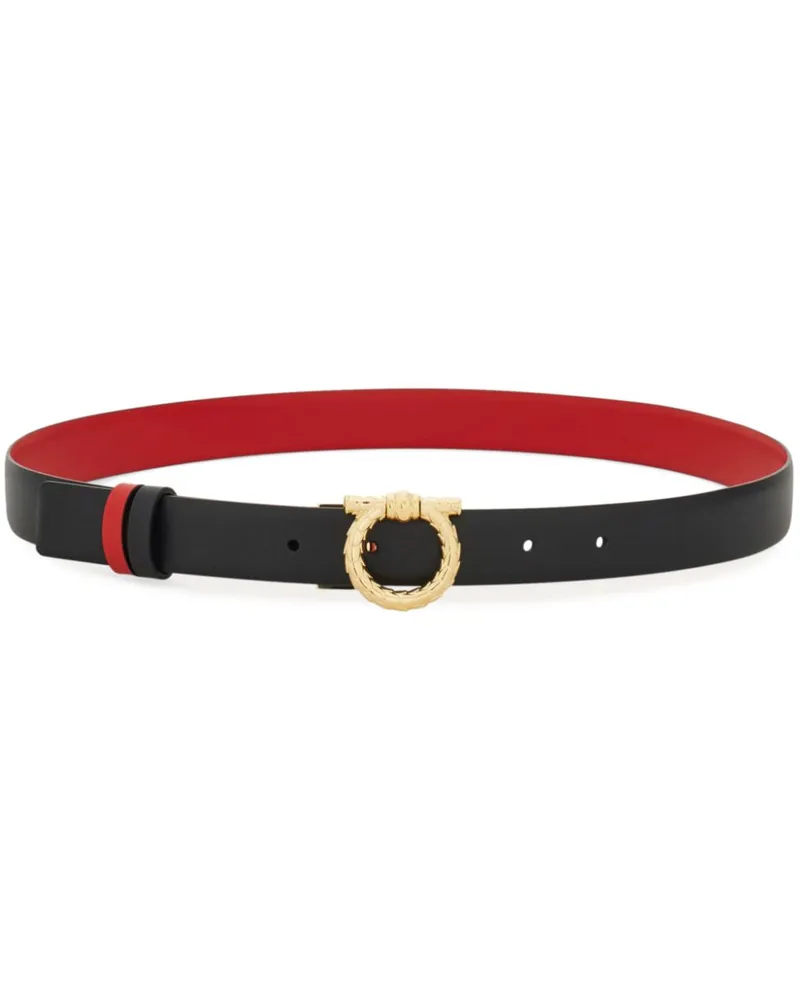 Ferragamo Wendbarer Gancini Gürtel - Rot Rot