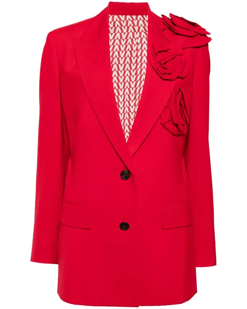 Valentino Garavani Blazer mit V-Ausschnitt - Rot Rot