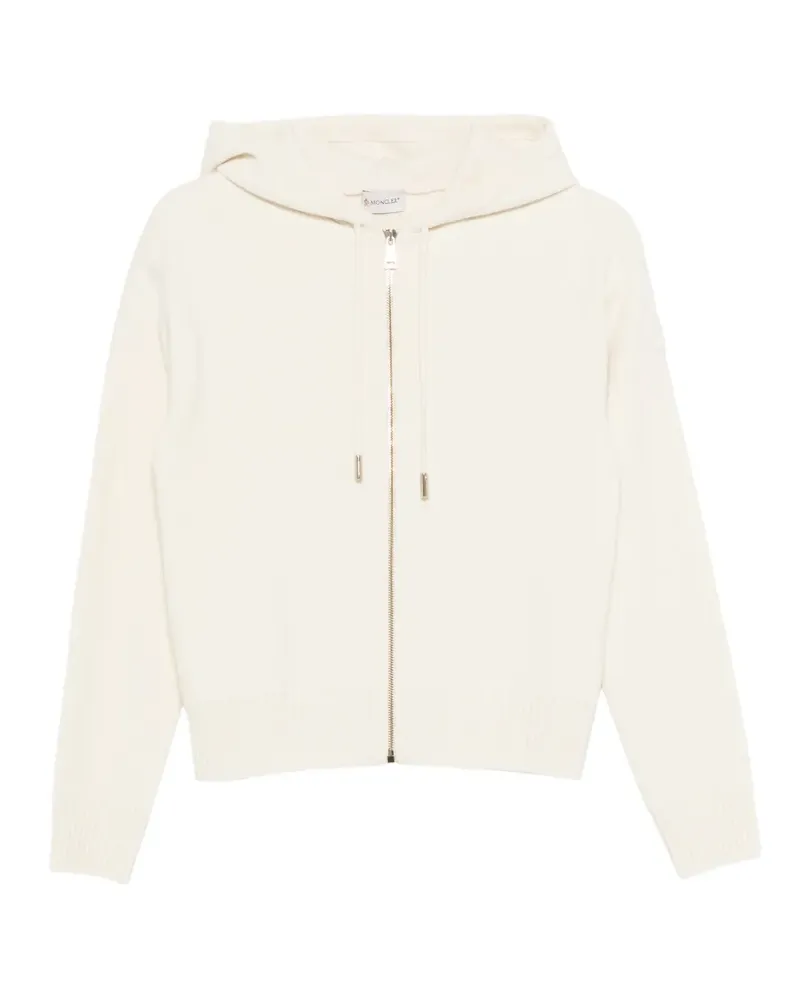 Moncler hooded zip cardigan - Nude Nude