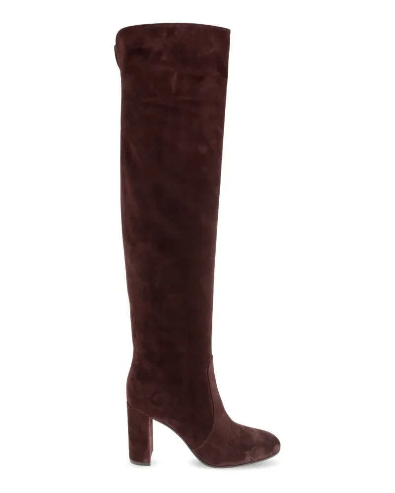 Gianvito Rossi Glen Stiefel aus Wildleder - Rot Rot