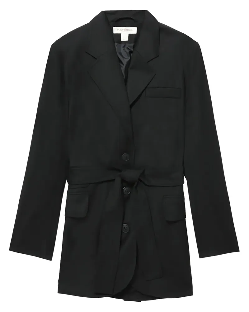 MATÉRIEL Einreihiger Blazer mit Gürtel - Schwarz Schwarz