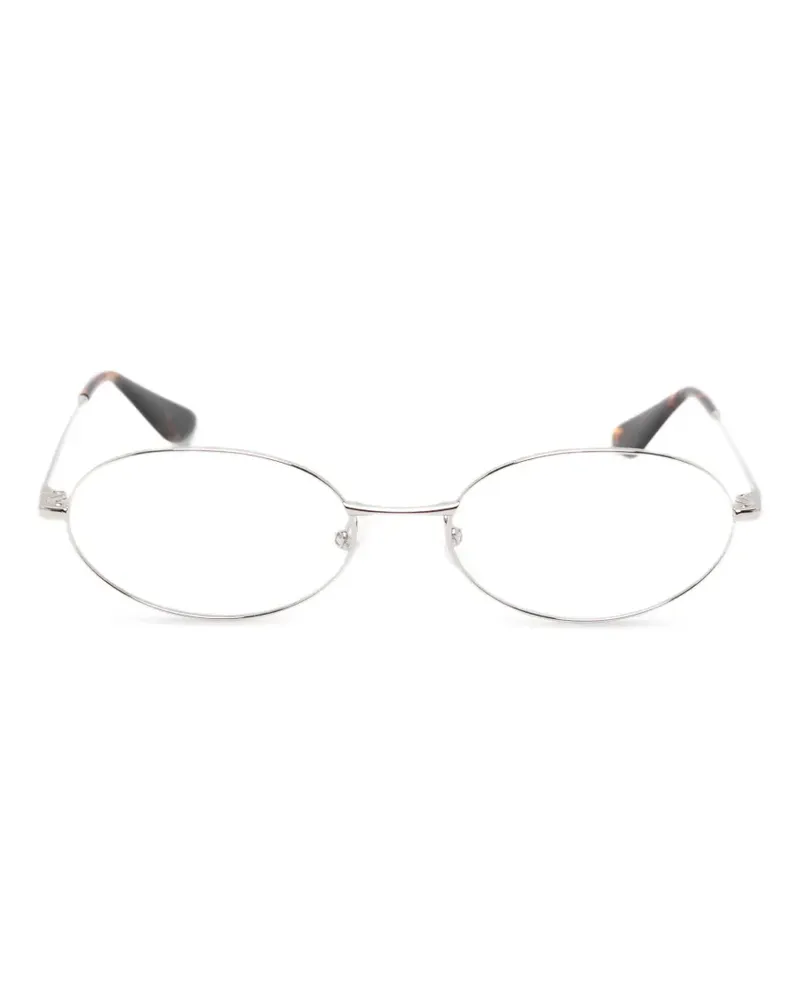 GIGI STUDIOS Isola oval-frame glasses - Silber Silber