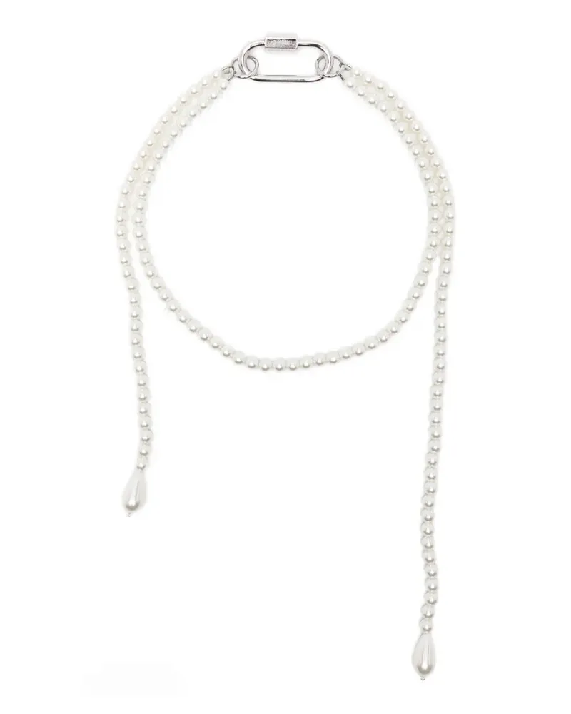 Simone Rocha faux-pearl drop necklace - Silber Silber