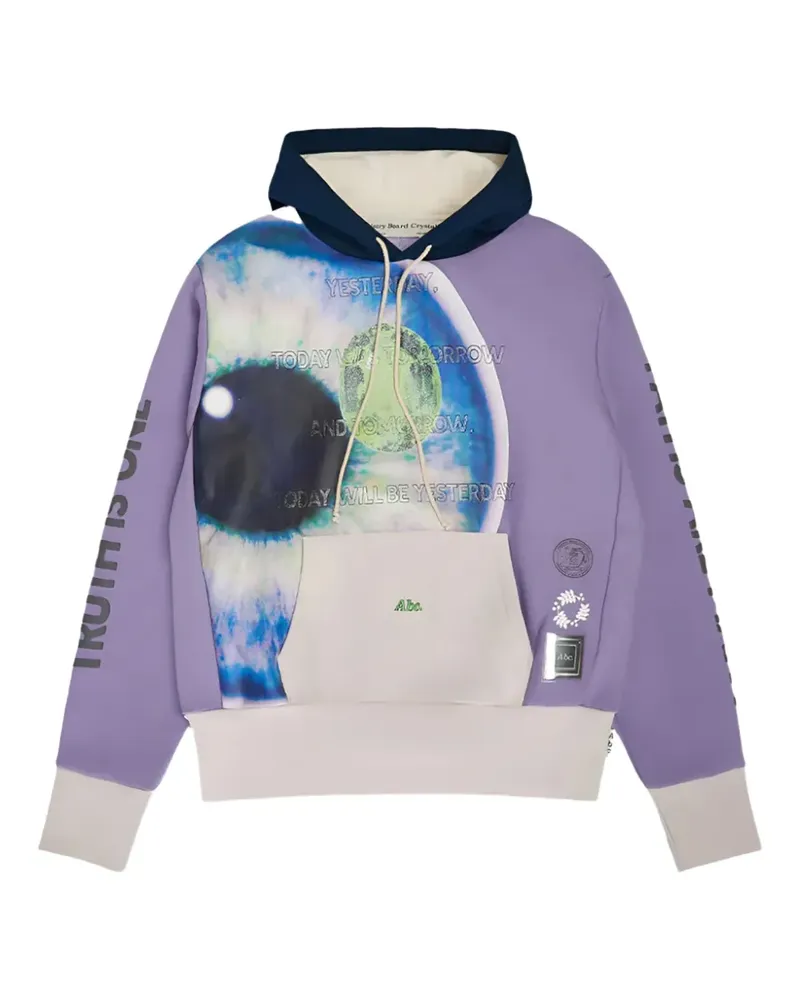 Abc. Birthstone August Hoodie mit Augen-Print - Violett Violett