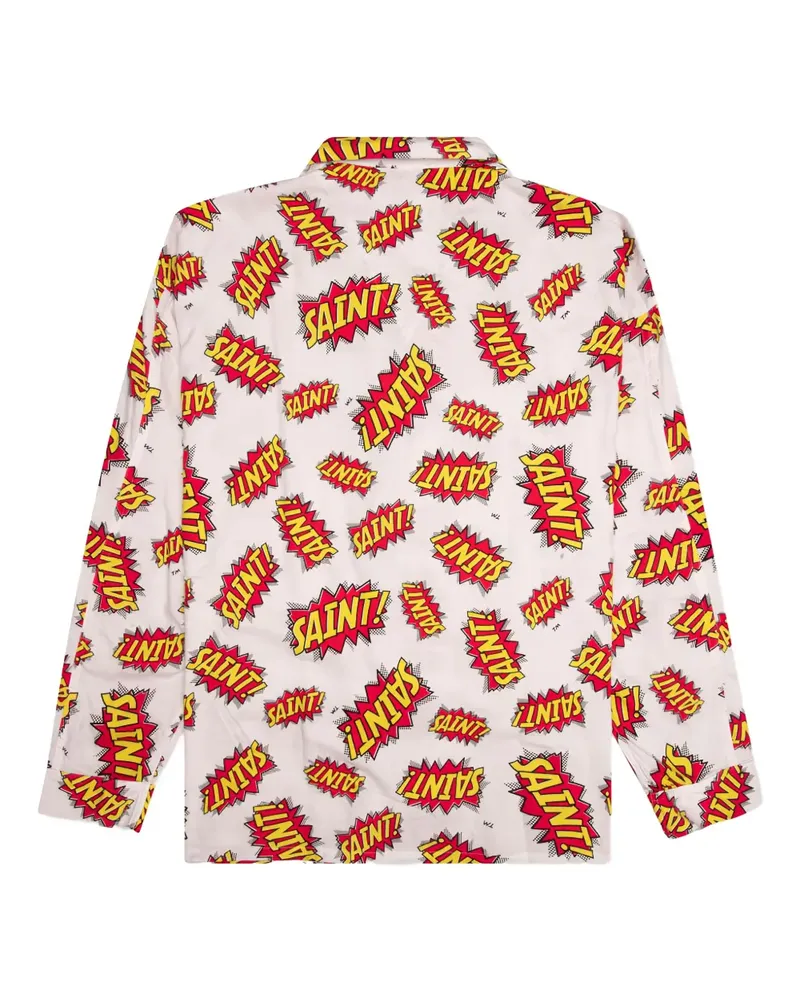 SAINT MXXXXXX Pow Pyjama-Oberteil - Weiß Weiß