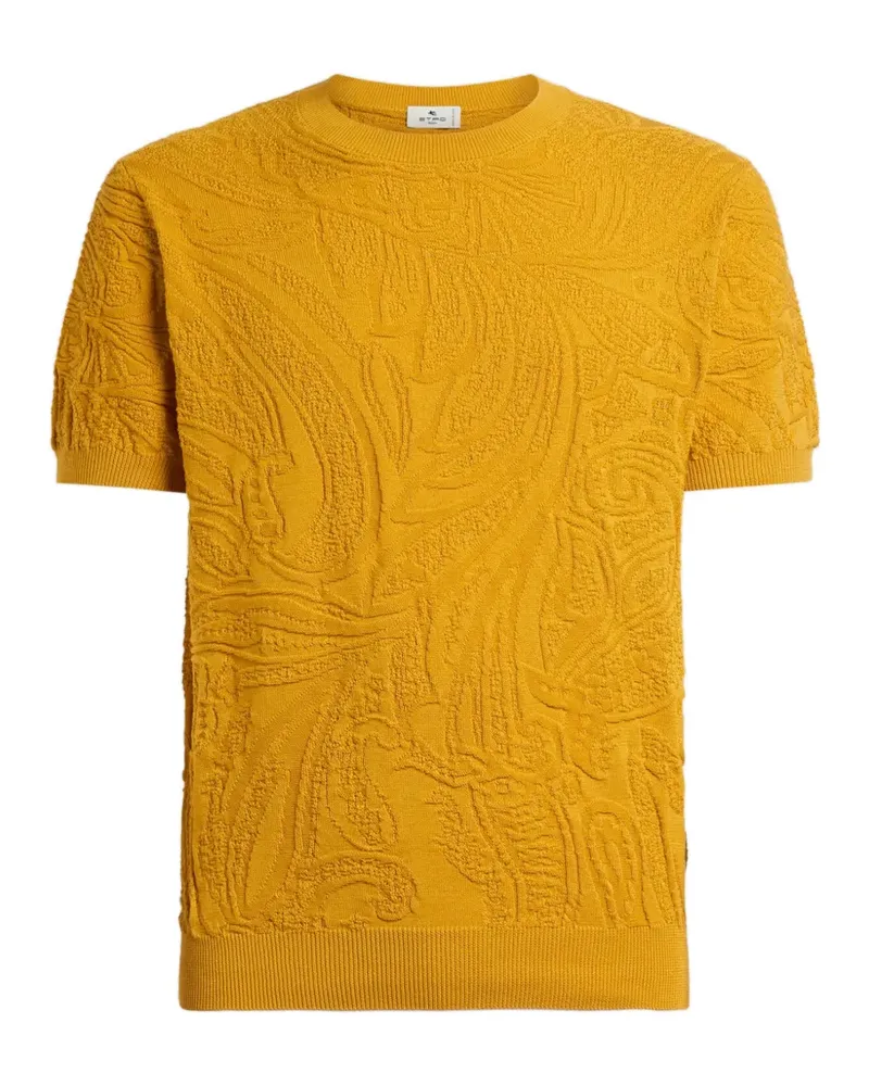 Etro T-Shirt mit Paisleymuster - Gelb Gelb