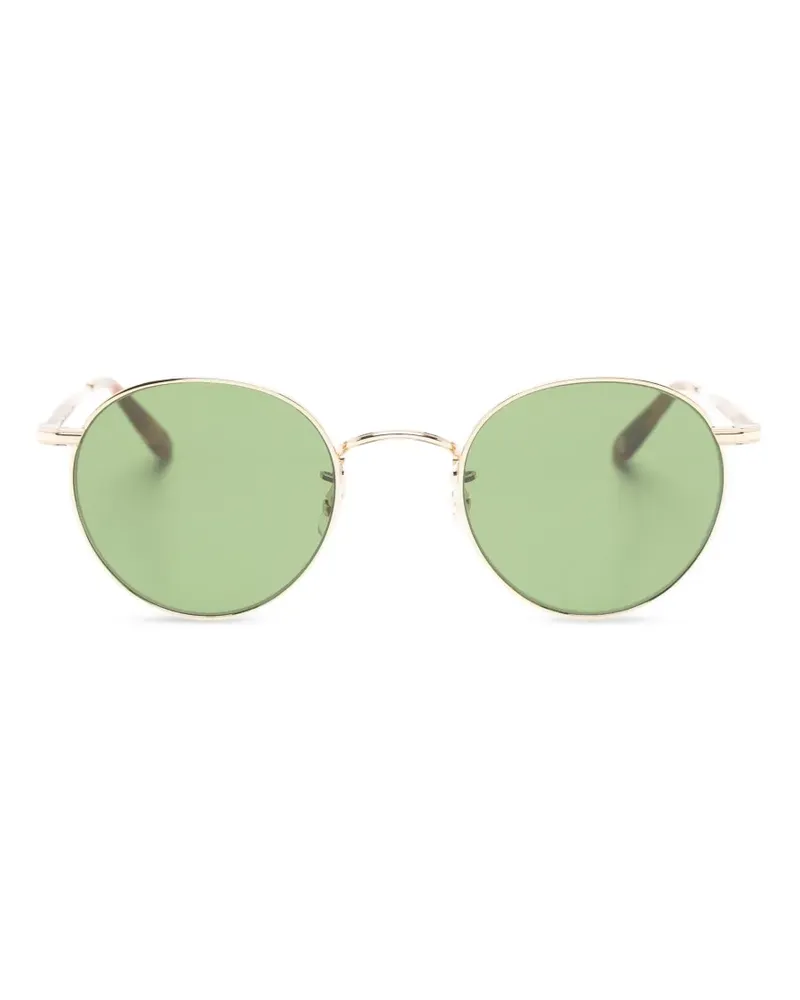 Garrett Leight Wilson round-frame sunglasses - Gold Gold