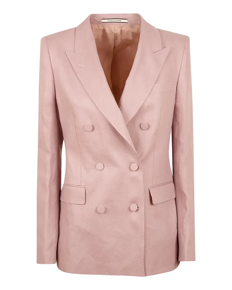 Tagliatore double-breasted peak-lapel blazer - Rosa Rosa