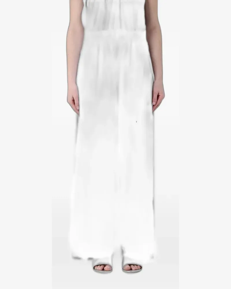 TELA paperbag-waist drawstring palazzo pants - Weiß Weiß
