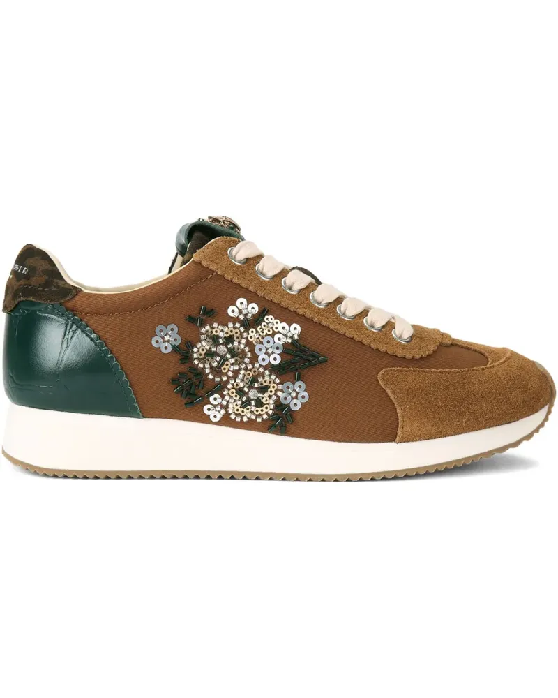 Kurt Geiger Islington Sneakers mit Pailletten - Braun Braun
