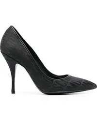 Moschino Stiletto-Pumps mit Logo Schwarz