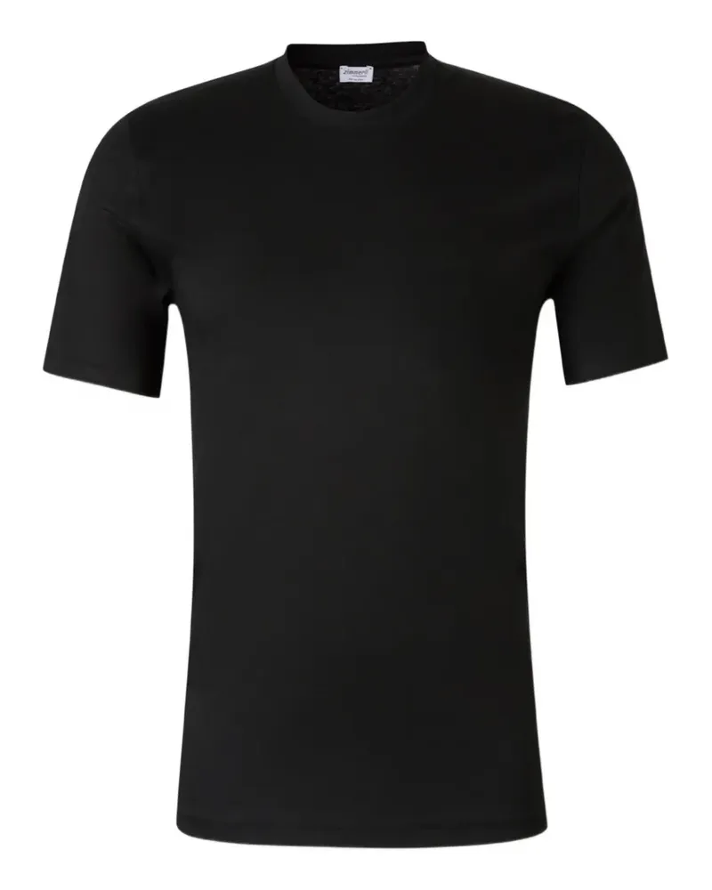 Zimmerli crew-neck T-shirt - Schwarz Schwarz