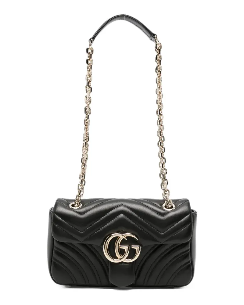 Gucci Gesteppte GG Marmont Schultertasche - Schwarz Schwarz