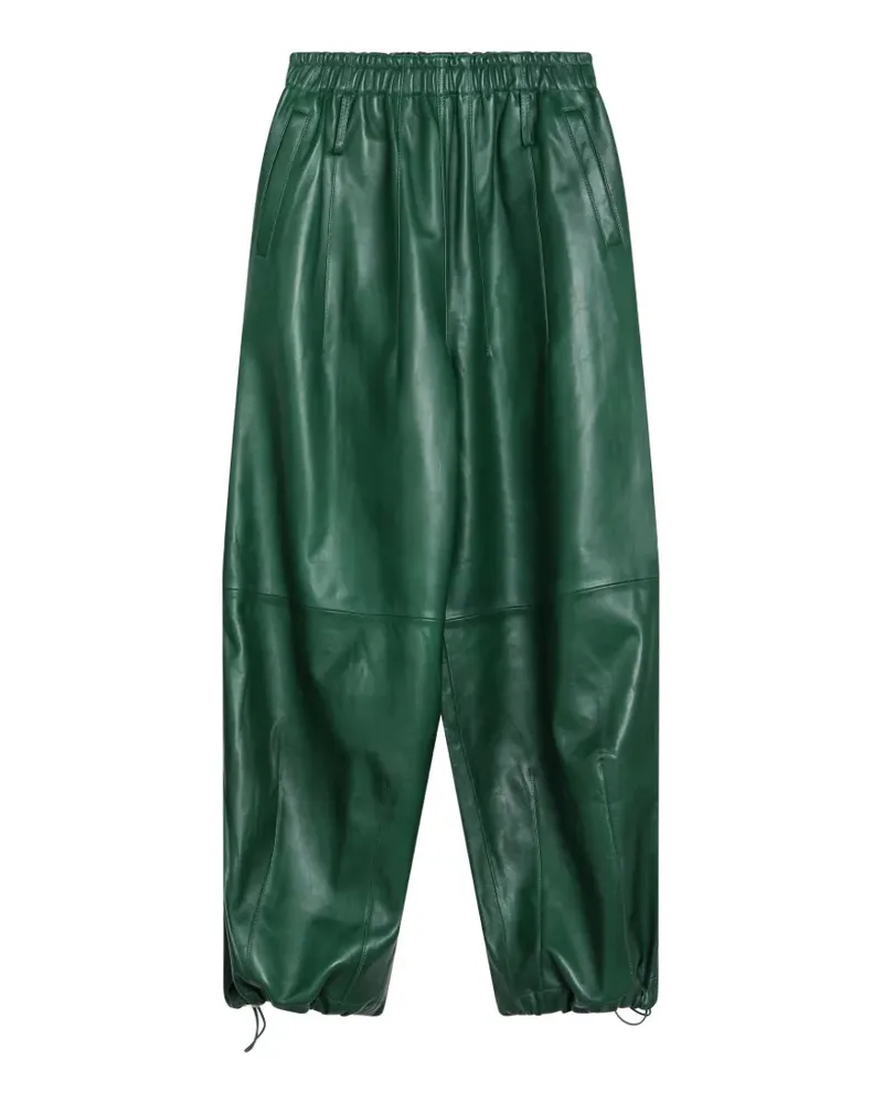 FRANKIE Shop Oakdale leather track pants - Grün Grün