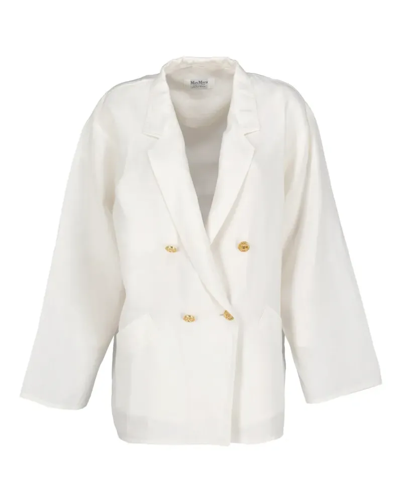 Max Mara double-breasted blazer - Weiß Weiß