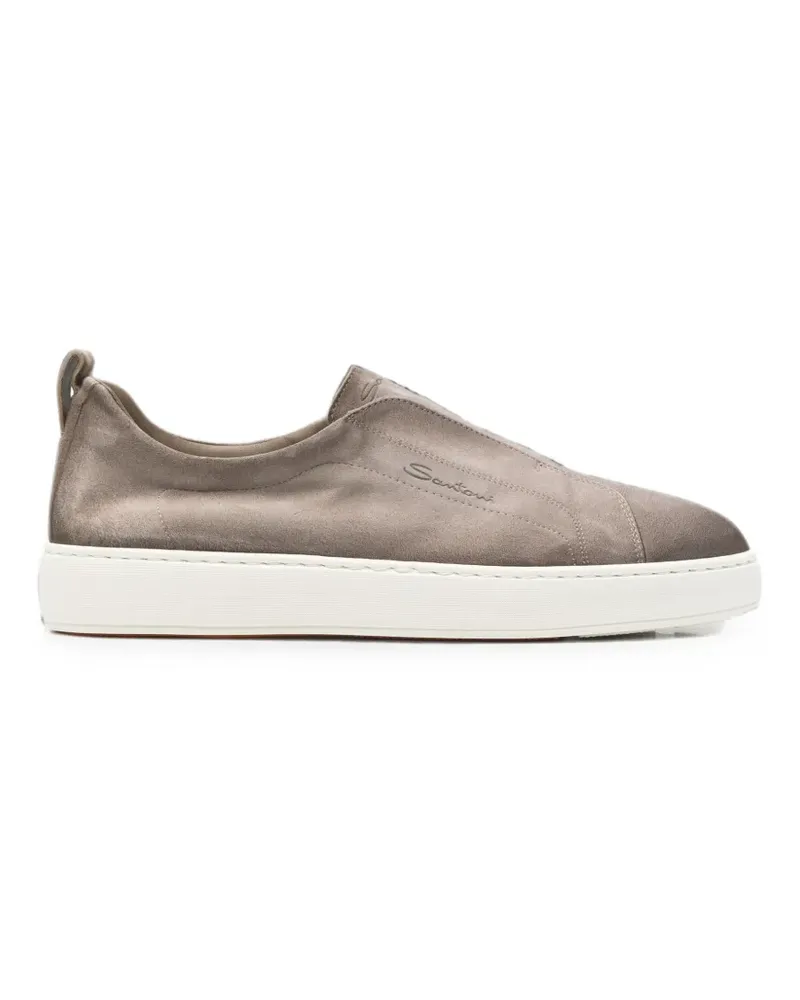 Santoni Victory Sneakers aus Wildleder - Grau Grau