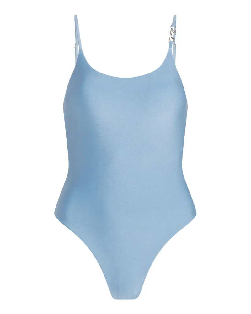 Karl Lagerfeld Badeanzug mit U-Ausschnitt - Blau Blau
