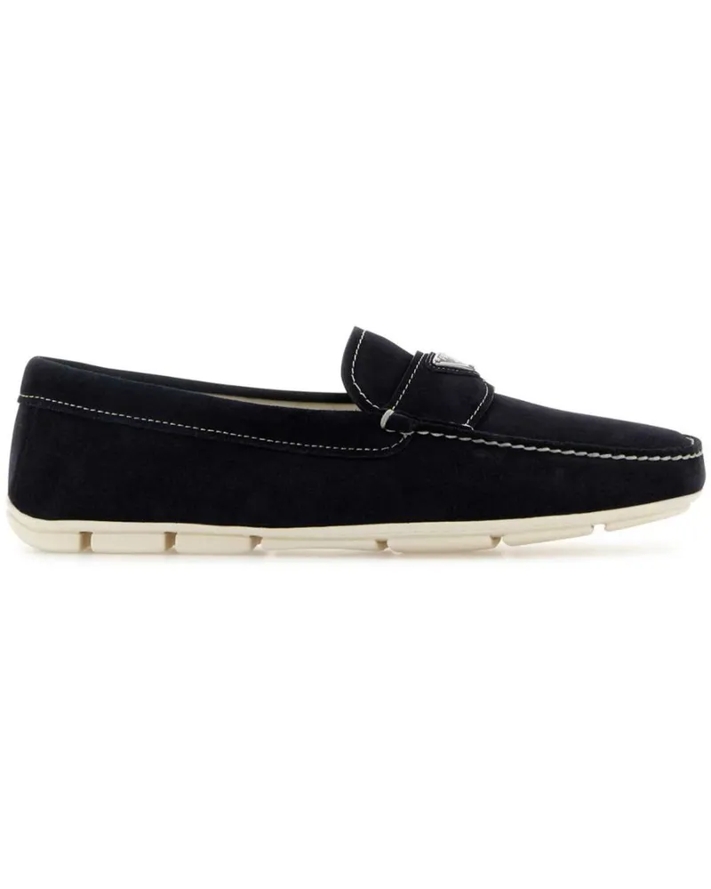 Prada Loafer mit Triangel-Logo - Blau Blau