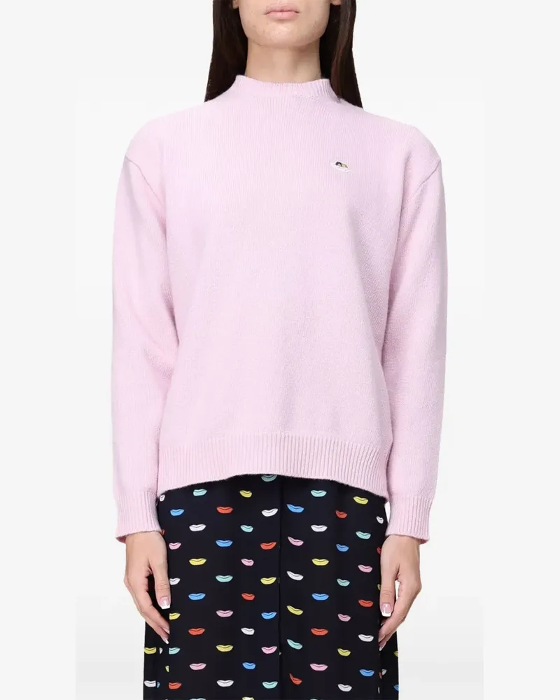 Fiorucci Pullover mit Logo-Patch - Rosa Rosa