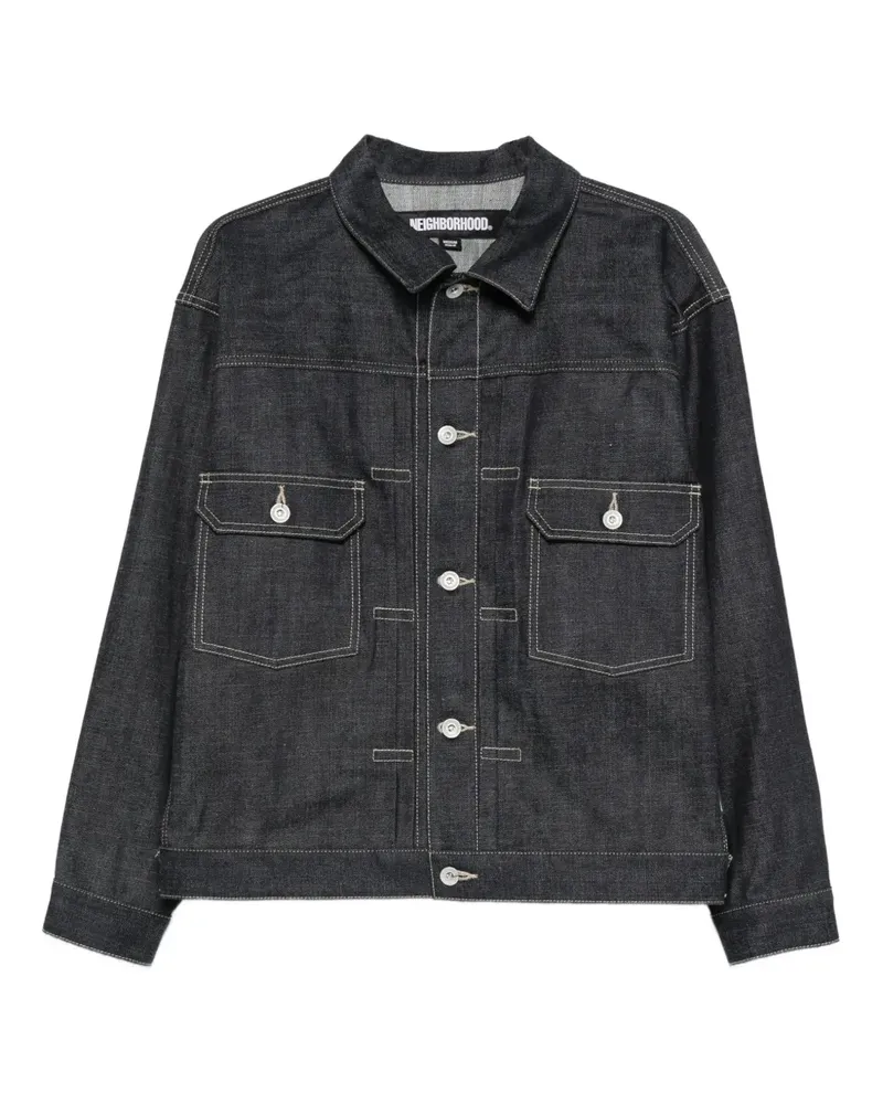 Neighborhood button-fastening denim jacket - Blau Blau