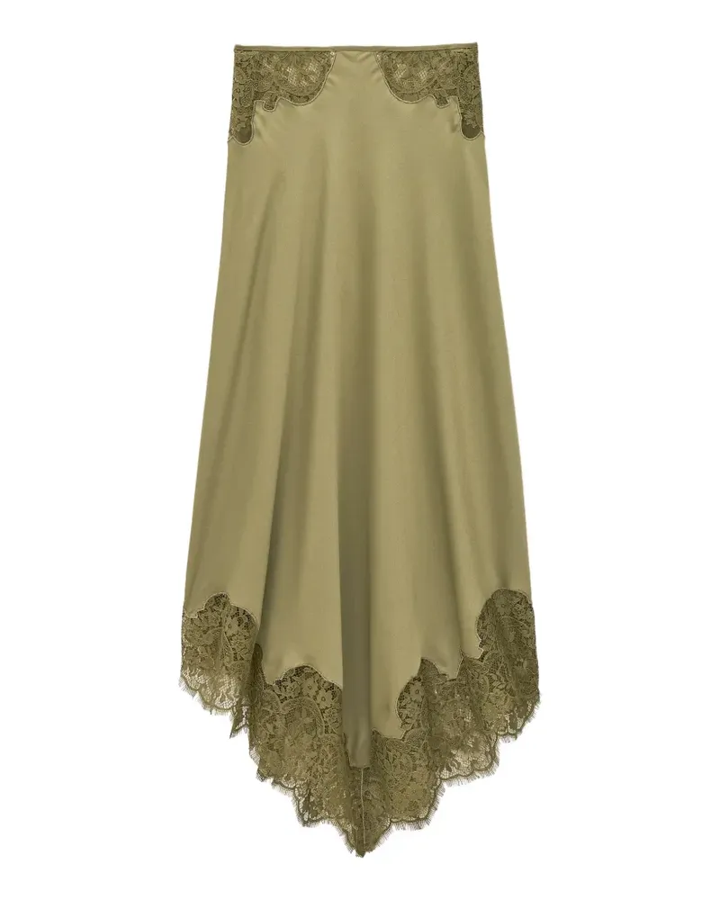 ba&sh Coni asymmetric skirt - Grün Grün