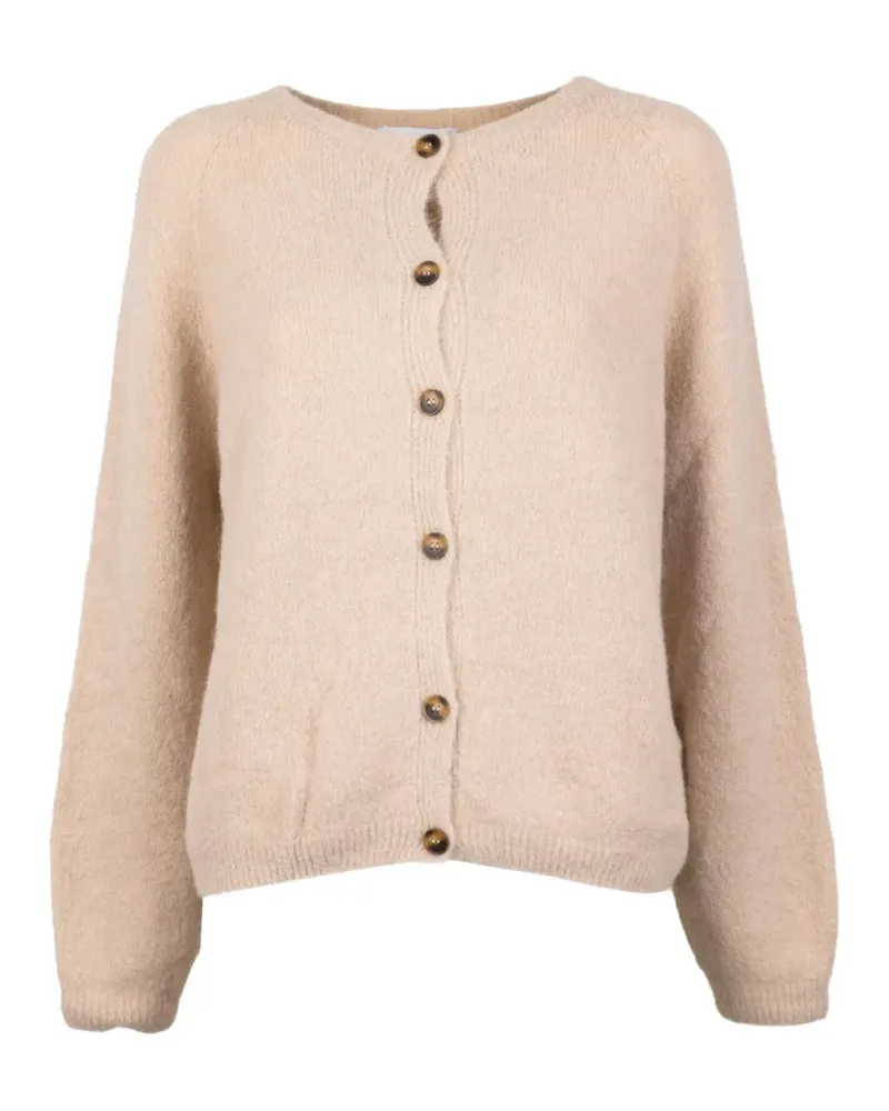 cinque brushed-finish raglan-sleeve cardigan - Nude Nude